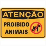   Proibido animais 